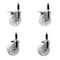 Service Caster 5'' Nylon Swivel 1'' Expanding Stem Caster Set 2 Total Lock Brakes, 4PK SCC-EXTTL20S514-NYS-2-S-2-1 - alternate 1